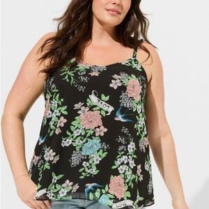 Torrid Sophie Chiffon Swing Cami Size 1X